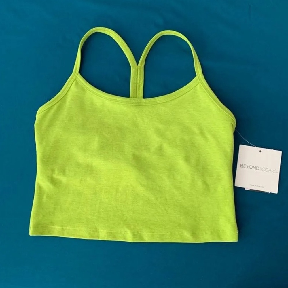 Beyond Yoga Spacedye Cropped Tank - New Women | Color: Green | XS